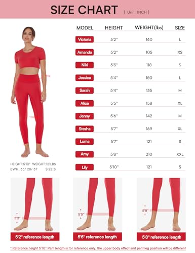 ENERBLOOM Womens Yoga Leggings Workout Tights Pants 25'' High Waisted No Front Seam Tummy Control Cream Feeling 7/8 Length X-Small