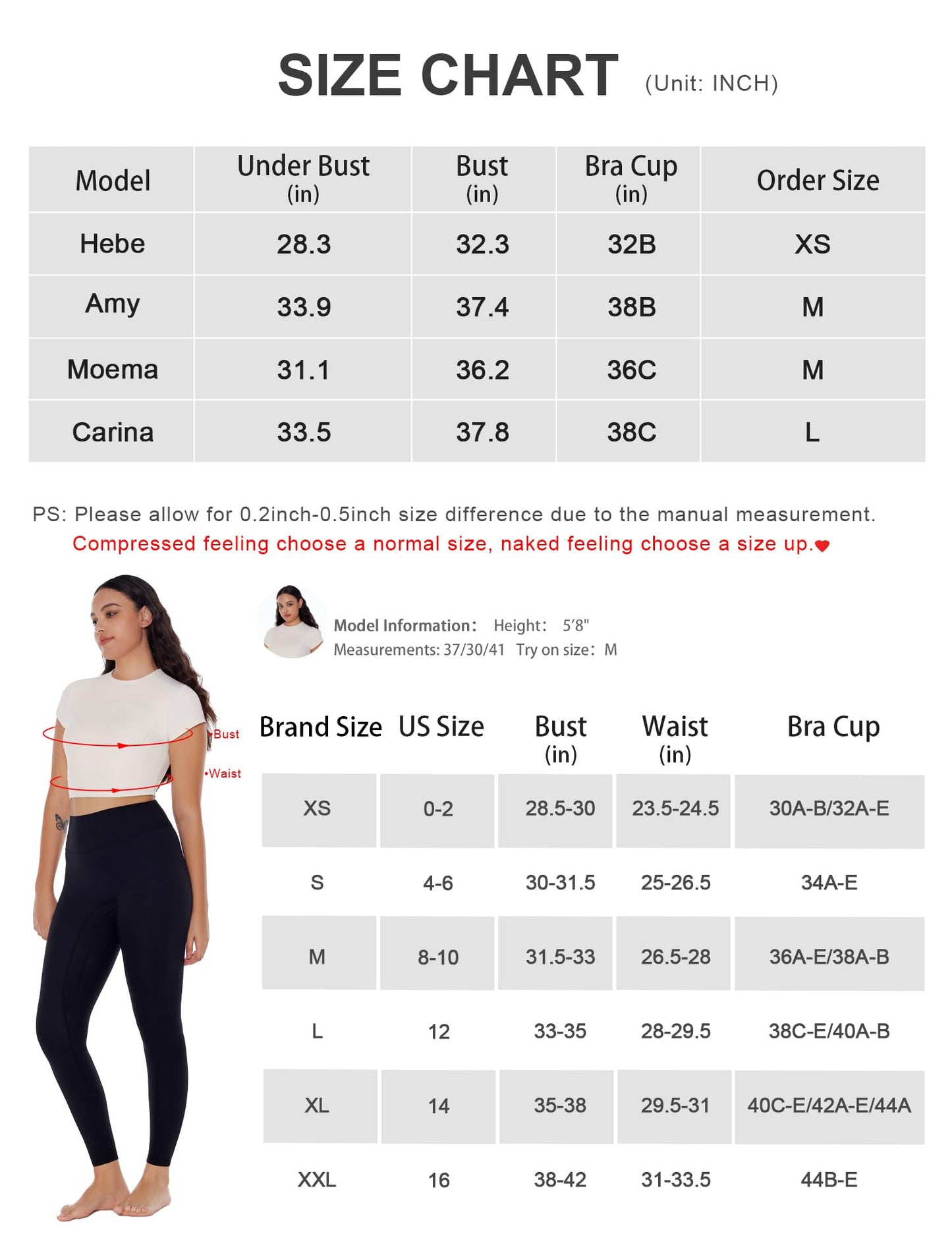 ENERBLOOM Crop Tops for Women Workout Yoga Shirts Mock Neck Fitted Short Sleeve Mild Support Cream Feeling Tee Built in Bra White Medium