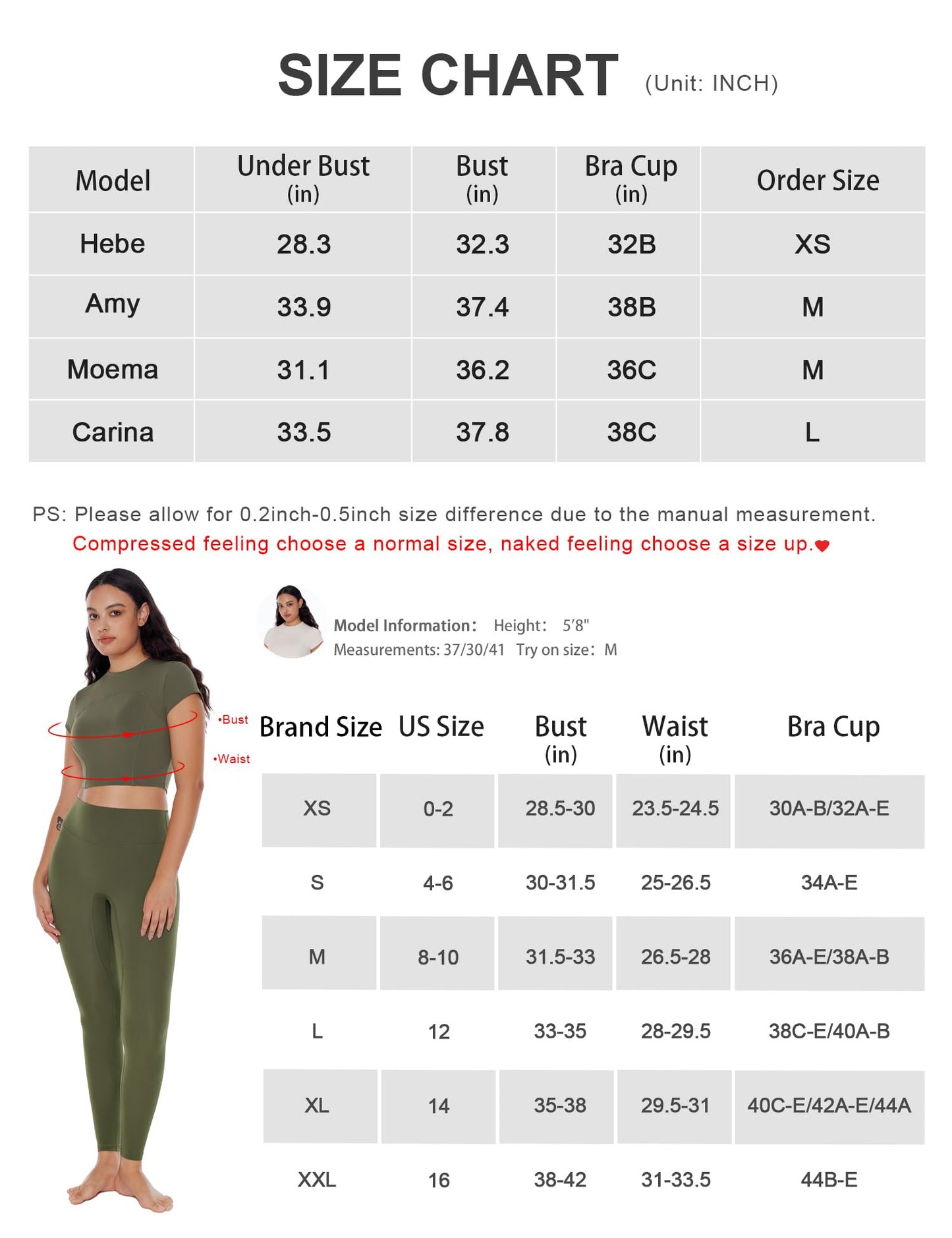 ENERBLOOM Crop Tops for Women Workout Yoga Shirts Mock Neck Fitted Short Sleeve Mild Support Cream Feeling Tee Built in Bra White Medium