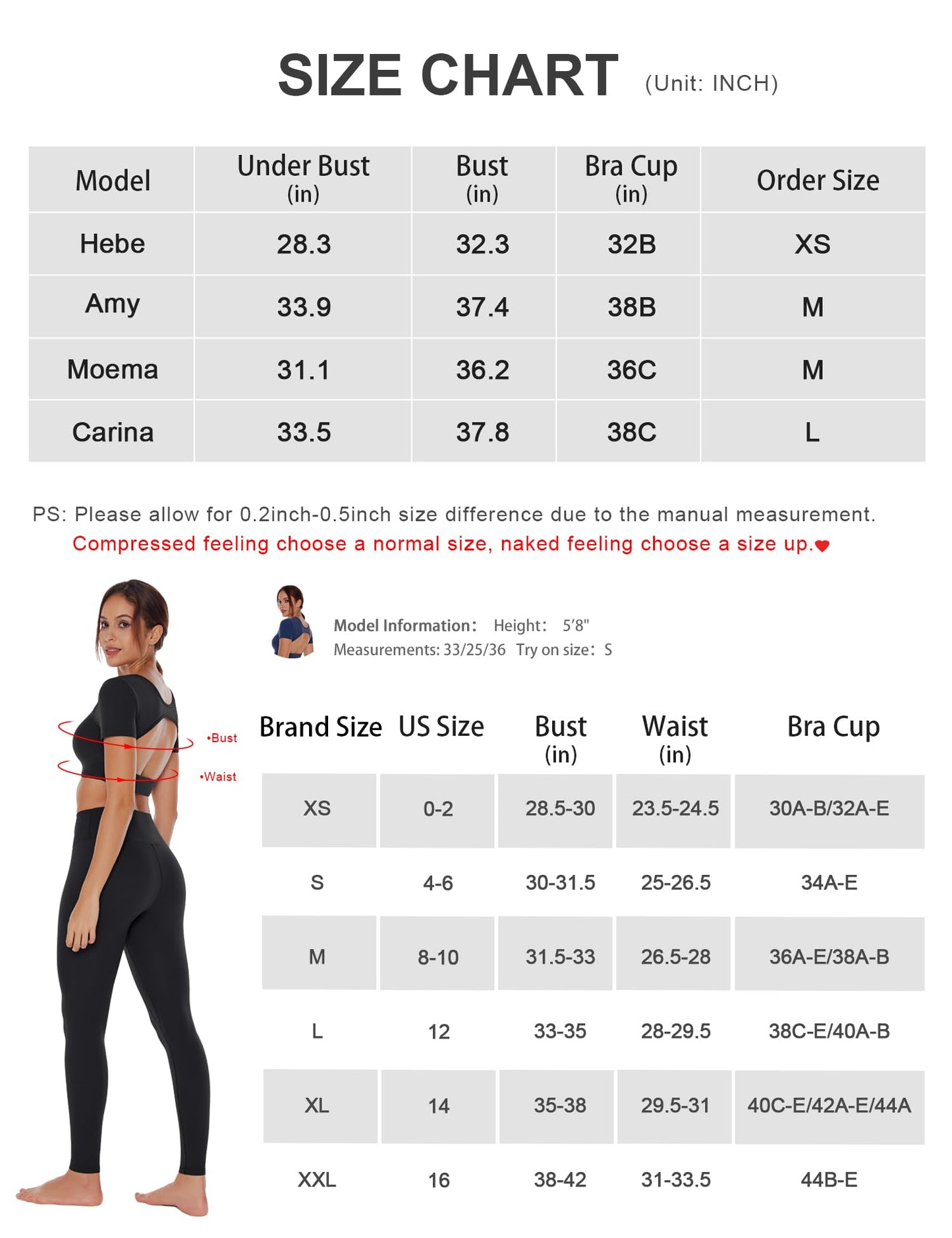 Women's Open Back Tee Workout Crop Top Yoga Built in Bra Light Compression Cream Feeling Crew Neck Gym T Shirts