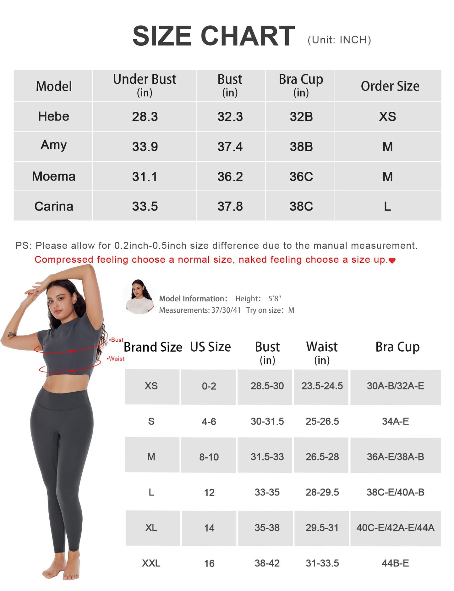 ENERBLOOM Crop Tops for Women Workout Yoga Shirts Mock Neck Fitted Short Sleeve Mild Support Cream Feeling Tee Built in Bra White Medium